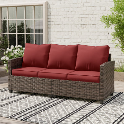 Vancamp 3-Person Patio Conversation Sofa