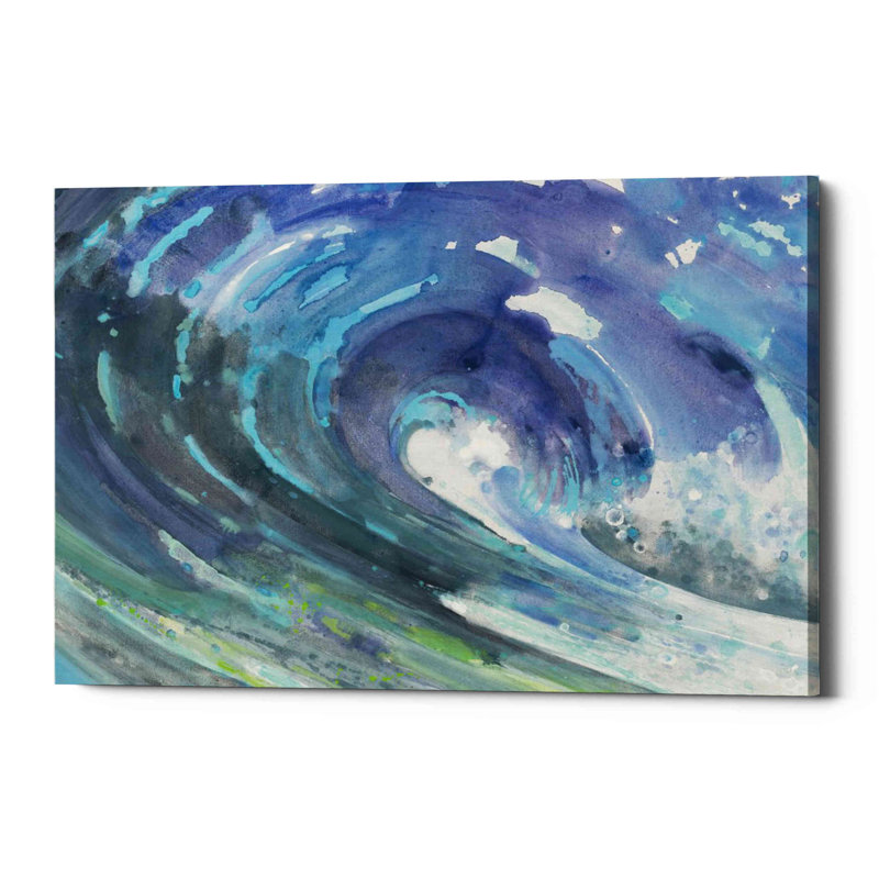 «Curl» par Albena Hristova - impression sur toile tendue, H 18 po x l 26 po x P 0,75 po
