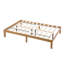 Grand lit plateforme en bois