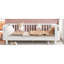 Lit double en bois blanc pour et, clôture avec tête - pied, rails amovibles, différentes utilisations peuvent être utilisées comme lit de jour