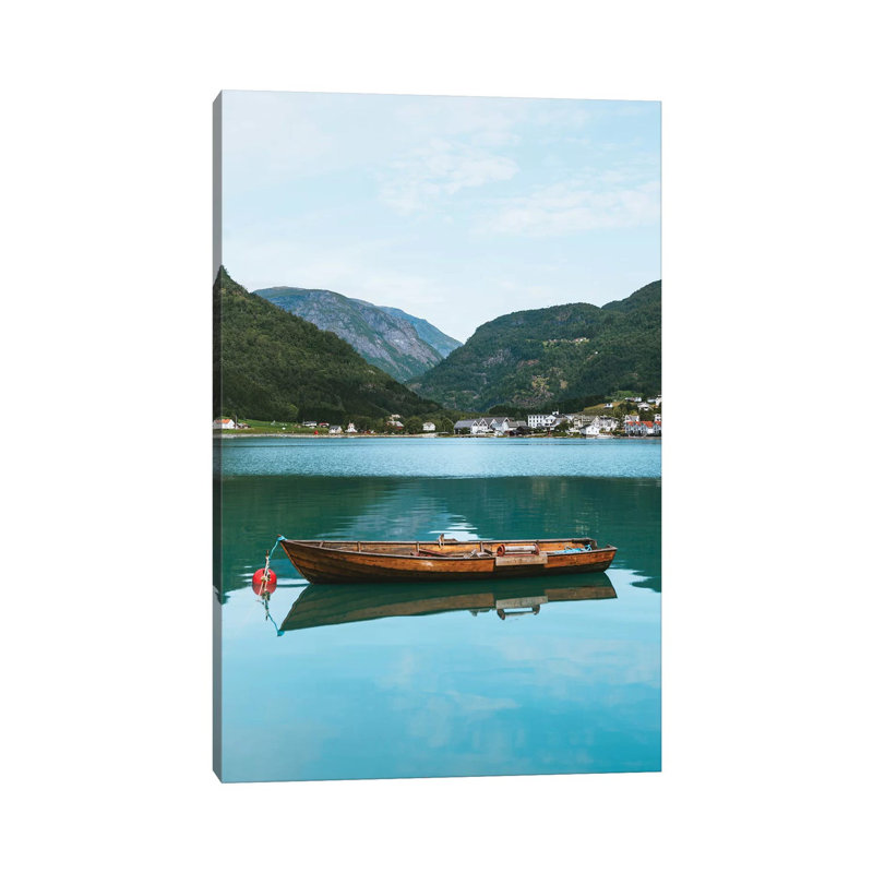 Norwegian Fjords by Steffen Fossbakk - Wrapped Canvas Painting, 20.32 cm H x 30.48 cm W