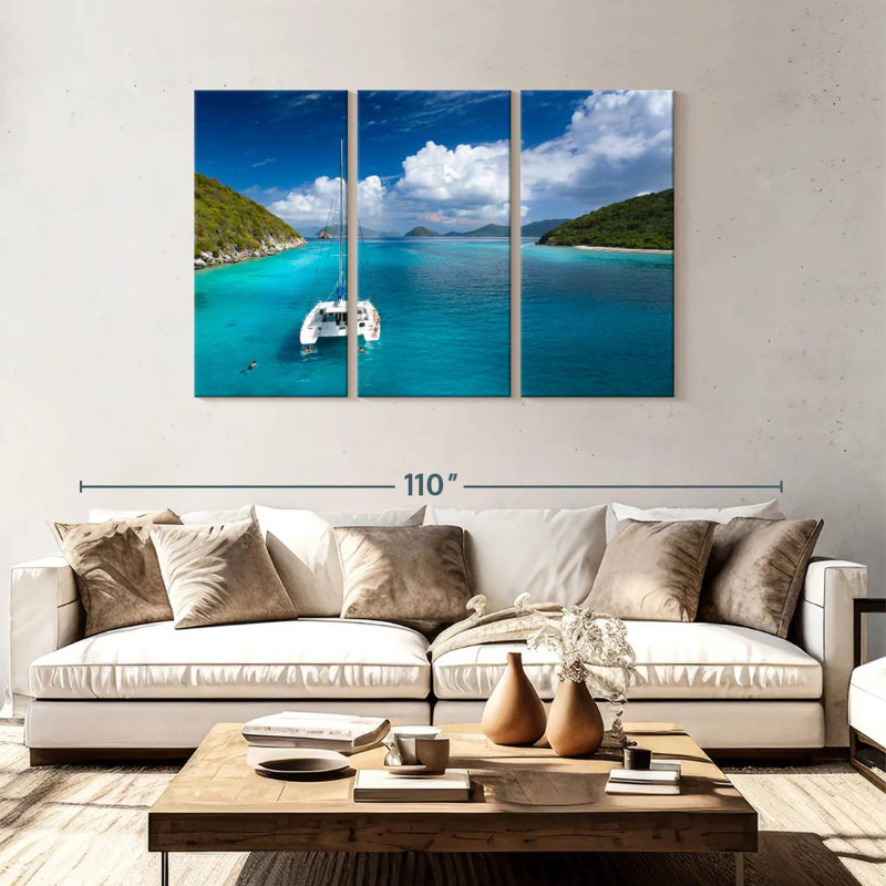 Mehar Lovango Cay Catamaran, 48" H x 74" W