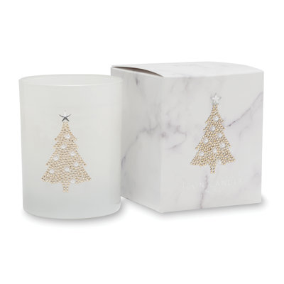 Fruity Scented Jar Candle with Glass Holder