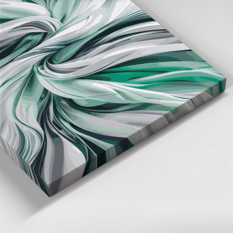 Art numérique sur toile, abstraction numérique 37, H 8 po x l 10 po