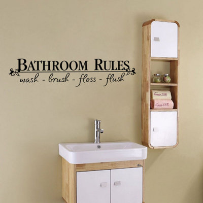 Removable DIY Wall Sticker Mural Home Decal Decor For Bathroom
