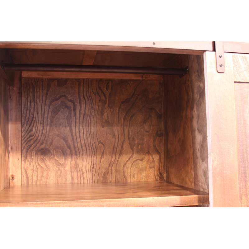 Commode pour homme 3 tiroirs, 1 porte coulissante et 1 porte pour homme