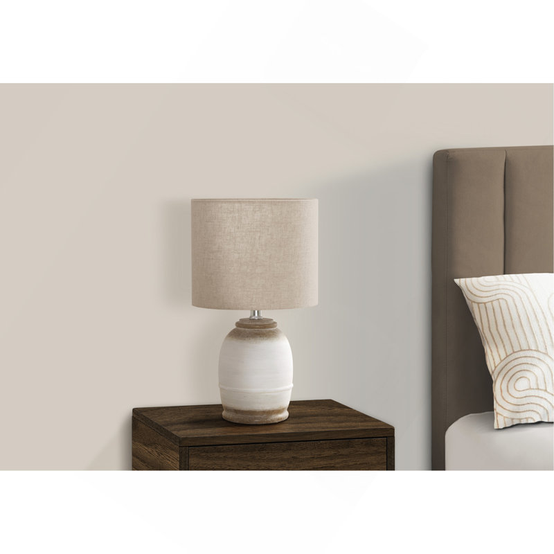 Éclairage, résine crème, abat-jour beige, contemporain