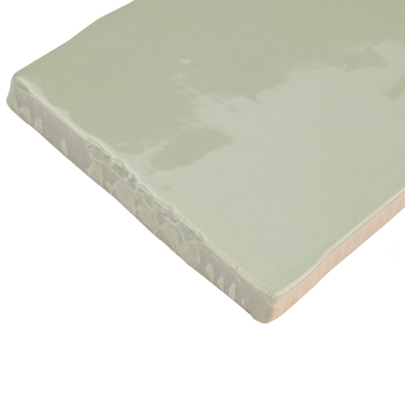 Chester 3" x 12" Ceramic Subway Wall Tile, Sage Green