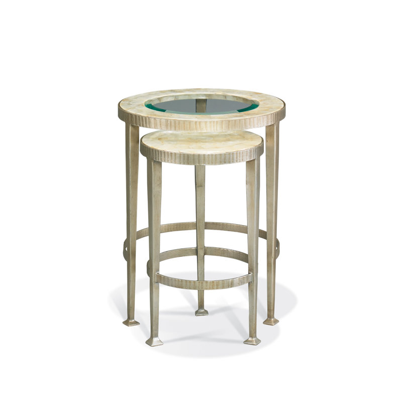 Cadiz Glass Nesting End Table