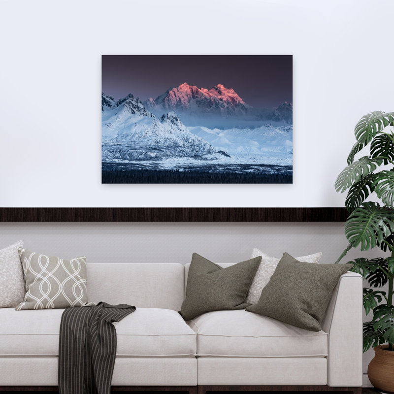 «Game of Thrones», impression de paysage forestier contemporain abstrait, H 32 po x l 48 po