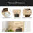 MDF CREATIVE ROTATABLE ROBOT STORAGE SIDE TABLE, NATURAL COLOR