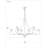 Muse 12-Light Chandelier in French Gold and White Cashmere by Breegan Jane