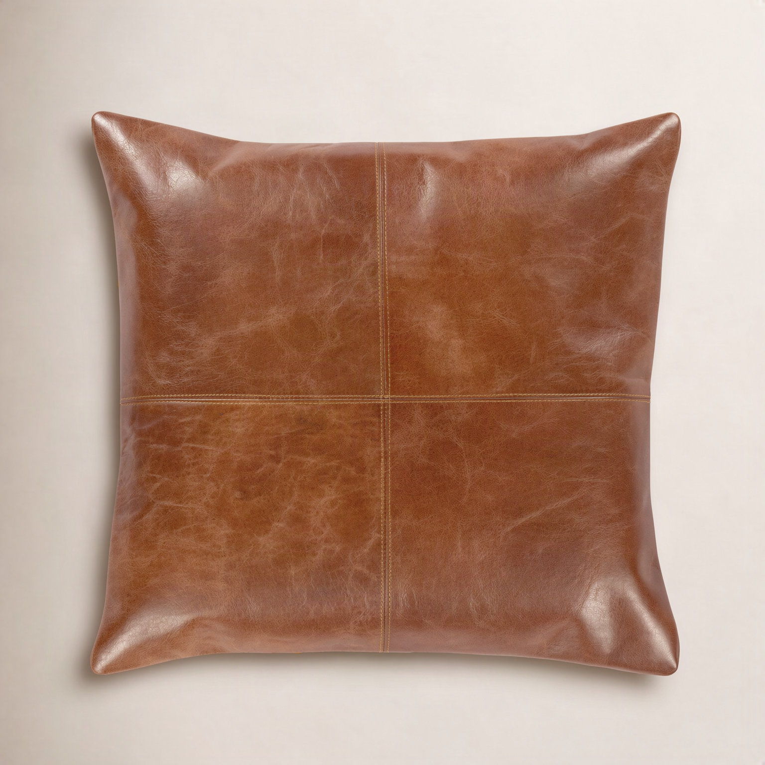 Emily Leather/Suede Throw Pillow, Pillow Cover Only - No Insert