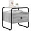 40 cm W Galvanised Steel Bedside Table-531322792
