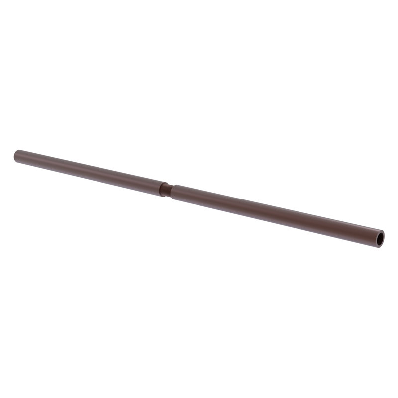 Tringle droite de rideau de douche Field Cut, l 72 po, Cuivre antique