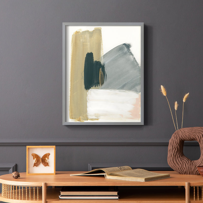 Marble Block Symmetry II, reproduction encadrée - bois massif, Cadre simple noir, H 28 po x l 22 po