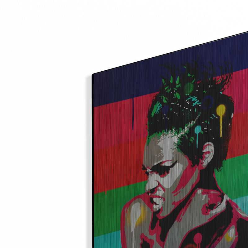 «Afro Punk 1» par Abstract Graffiti, art mural, H 16 po x l 12 po