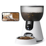 Smart Automatic Pet Feeder: 160° Camera Motion Detection Steel Dispenser