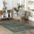 Pender Teal Fuschia Oriental Vintage Look Cotton Chenille Area Rug-1154587920