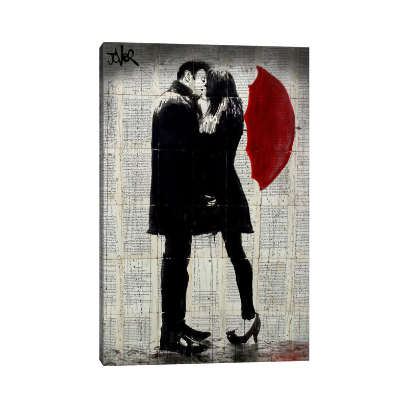 Winter's Kiss by Loui Jover - Print on Canvas, Wrapped Canvas, 101.6 cm H x 66.04 cm W x 1.91 cm D
