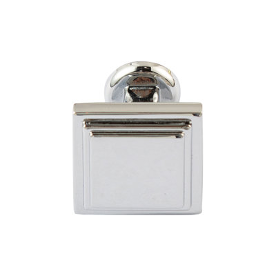 Utopia Alley Valetta Cabinet Ring Pull Knob - Decorative Cabinet Drop Pull Knobs For Cabinets And Drawers - Vintage Cabinet Hardware With Hand Finished Polished Chrome - Metal Drawer Pull Knobs 0.94" (Set Of 25)