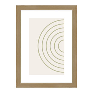 Velino Wooden Photo Frame 21 x 29.7 cm (A4) with Abstract Poster Print