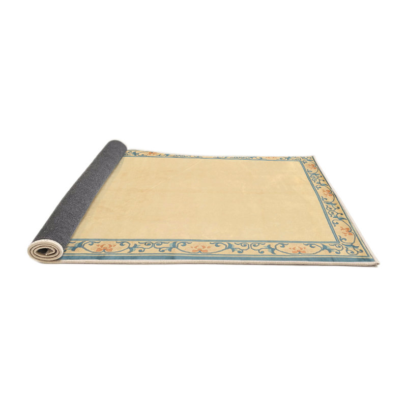 Surface beige contemporaine tapis, Rond 6 pi