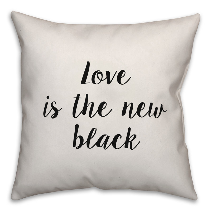 Love Is the New Throw Pillow, 16" x 16"