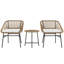 2 - Person Wicker Patio Dining Set Round Table