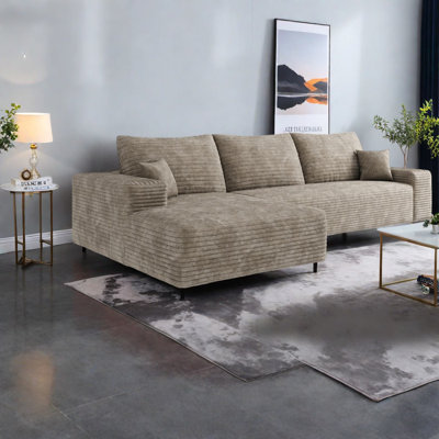 Compression Cloud Sectionals, 107 Inch Corduroy Modern Sofa For Home