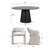 6 - Person Dining Table Sets With Round Table & 6 Upholstered Waterproof Chairs-1745153097-1745153098