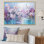 «Purple Pansies Blooming Field II», reproduction sur toile