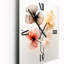 Horloge murale surdimensionnée avec fleurs colorées Ginko-99640003