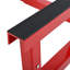 Chariot de berceau de moteur de VTT, chariot de moteur, support de moteur, chariot de berceau de moteur à quatre roues, supports robustes pour l'entretien de la moto, rouge