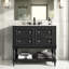 Meuble-lavabo en bois massif 36 po avec lavabo en céramique 36 po - Assemblage facile-1239941673