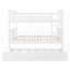 Lit superposé double avec lit gigogne simple Échelle - Aucun sommier requis, robuste et amp; Durable (blanc)-154970939
