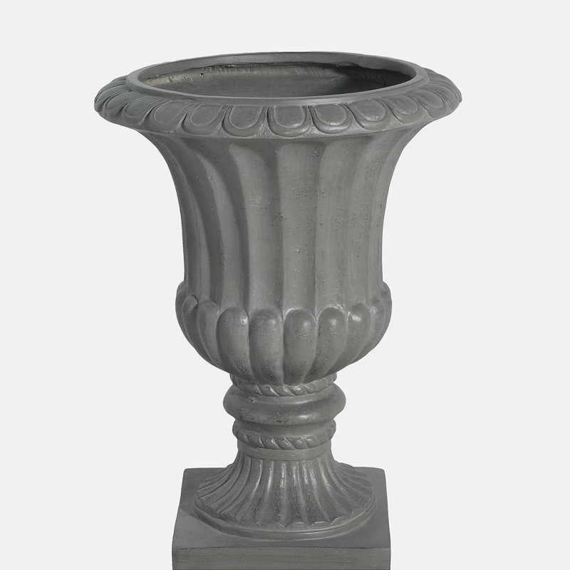 Urne de jardin pour l'extérieur, gris, H 26,25 po x l 18,75 po x P 18,75 po, Gris
