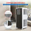 8000 BTU Unité de climatisation portable 350 pieds carrés Refroidissement silencieux Télécommande 24H Minuterie Déshumidificateur Roues Ventilateur Installation facile Utilisation du bureau