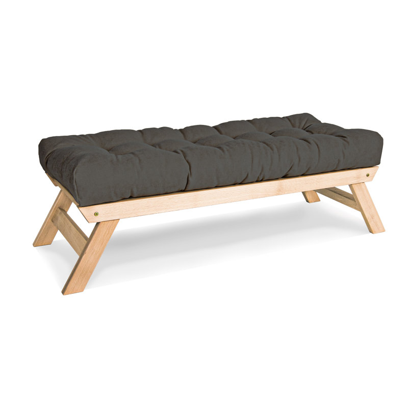 Donner Polyester Upholstered Bench, Brown