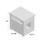 Littell ECOFLEX Cat Litter Box Enclosure End Table in Black-30959887