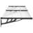 Vidaxl Door Canopy Black And Transparent Polycarbonate-102412406