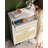 Hidden Rattan Shoe Cabinet with Flip Doors & Drawer - 24" Narrow Entryway Storage, Adjustable Shelves | Black/Wood/White