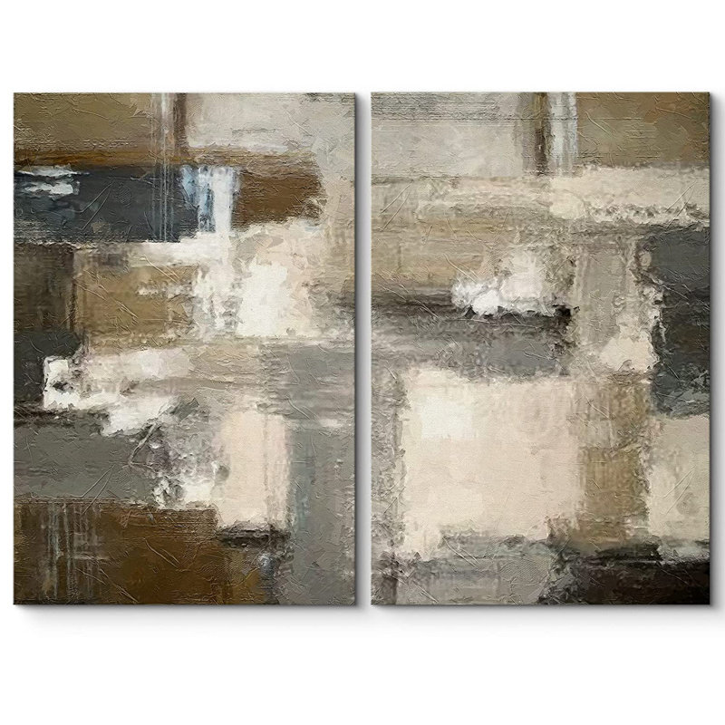 «Abstract Abstract Paint Effect», reproduction d'art sur toile, Toile tendue, H 24 po x l 36 po x P 2 po