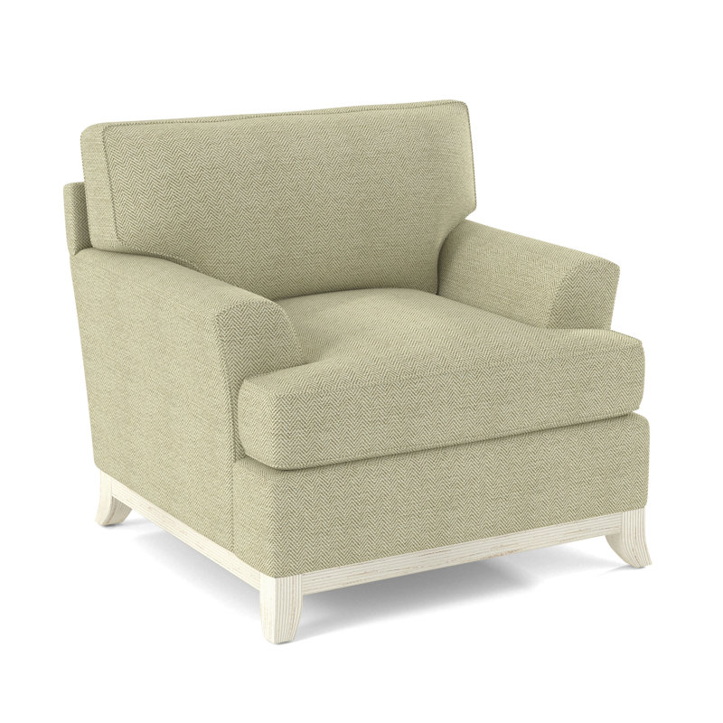 Oaks Way Armchair, Antique Frost White, White Performance Fabric; 0851-94