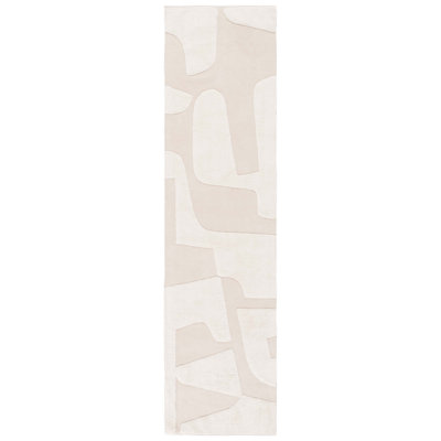 Sarya Ivory Hand-Woven Abstract Rug