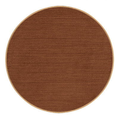Machine Washable Solid Brown Area Rug