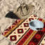 1 serviette de plage de style tribal Southwestern, motif géométrique en microfibre à séchage rapide pour piscine, voyage, camping, unisexe