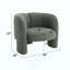 Chaise d'appoint en tweed