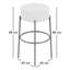 Dowagiac Upholstered Counter Stool with Metal Frame-293447816
