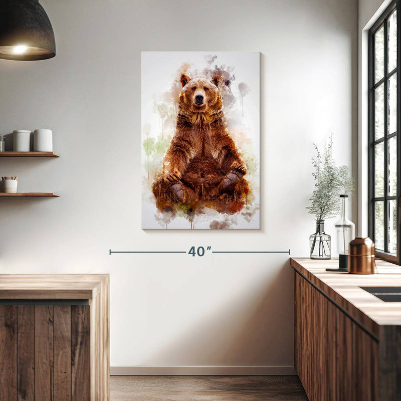 Brampt Brown Bear Sitting, 39" H x 26" W